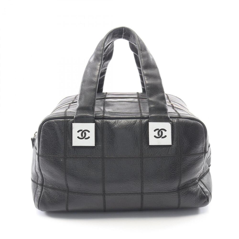 CHANEL Black Caviar Leather Bag